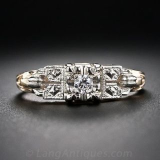 Mid-Century Vintage Enggaement Ring