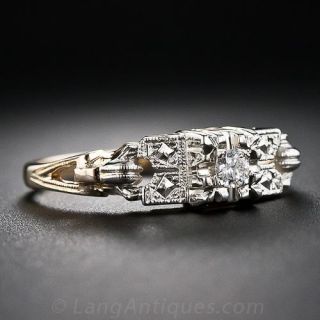 Mid-Century Vintage Enggaement Ring