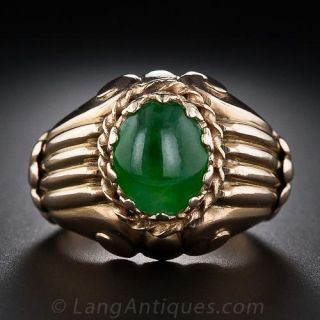 Mid-Century Vintage Jade Ring