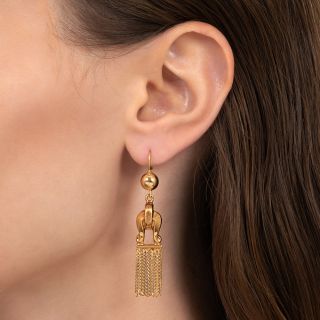 Mid-Century Vintage Tassel Earrings