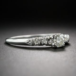 Mid-Century White Gold and Diamond Engagement ring