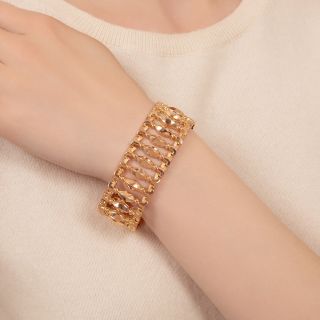 Mid-Century Wide Italian Bracelet