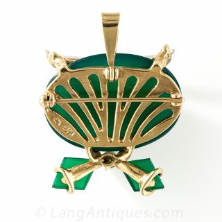 Mid-Twentieth Century Owl Brooch/Pendant