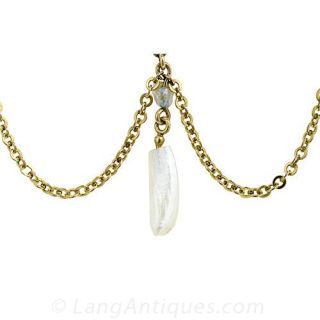 Mississippi River Pearl Festooned Necklace, Circa 1890