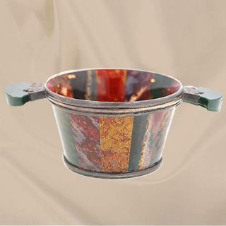 Mixed Agate Quaich Ceremonial Cup