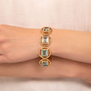 Modern Aquamarine Bracelet By Burle Marx