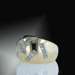 Modern Bombe' Diamond Ring