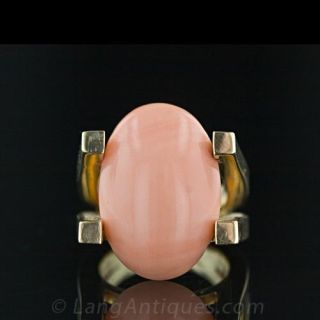 Modern Coral Ring Main View
