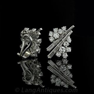 Modern Diamond Earclips