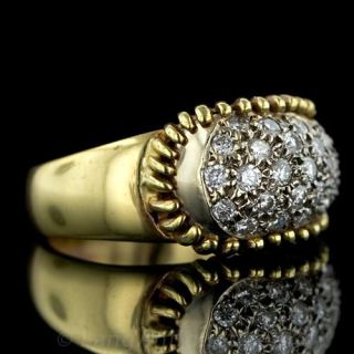 Modern Pave Diamond Ring