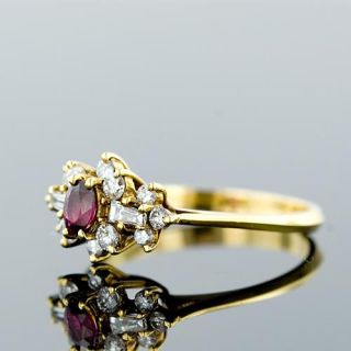 Modern Ruby & Diamond Ring