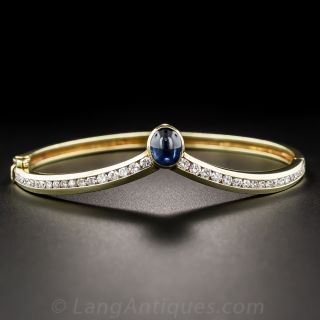 Modern Saphhire and Diamond Bracelet