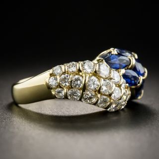 Modern Sapphire Diamond Ring