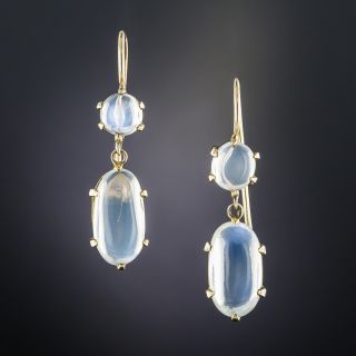 Moonstone Dangle Earrings - 1