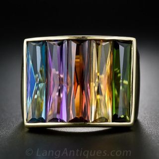 Multi-Color Gemstone Ring