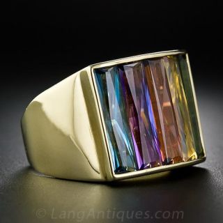 Multi-Color Gemstone Ring