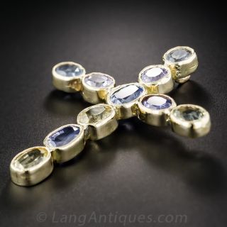 Multi-Color Natural No-Heat Sapphire Cross