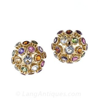 Multi-Color 'Sputnik' Earrings
