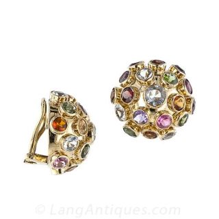 Multi-Color 'Sputnik' Earrings