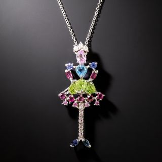 Multi-Gem Ballerina Pendant - 3