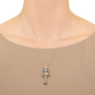 Multi-Gem Ballerina Pendant