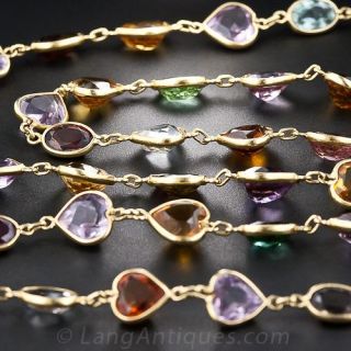 Multi-Gem Neck Chain