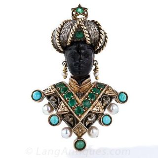Nardi Blackamoor Brooch