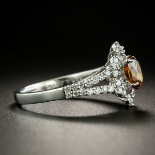 Natural .67 Carat Cinnamon Colored Diamond Ring - GIA