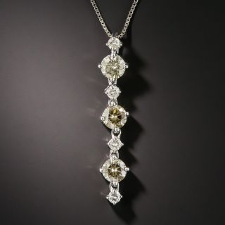 Natural Brown Diamond Necklace - 1