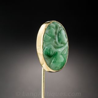 Natural Jade Stick Pin