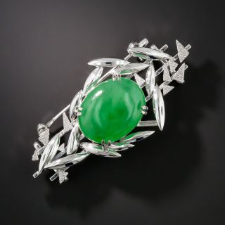 Natural Jadeite Brooch - 1