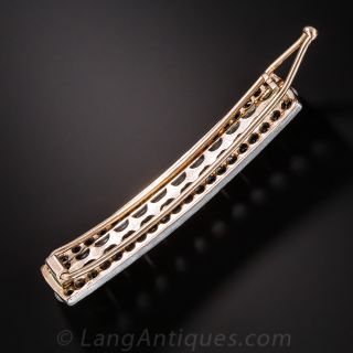Natural Pearl and Diamond Barrette
