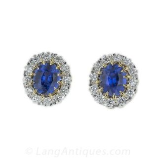 Natural Sapphire Earrings