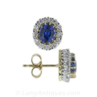 Natural Sapphire Earrings