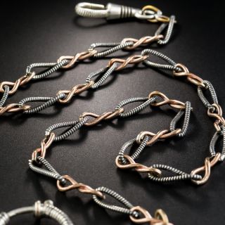 Niello Watch Chain Necklace