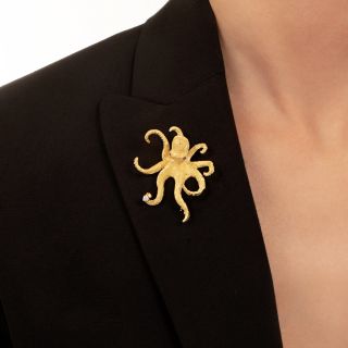 Octopus Diamond Brooch by Maurice Guyot
