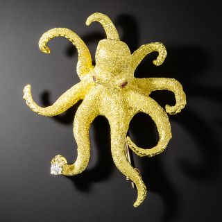 Octopus Diamond Brooch by Maurice Guyot - 2