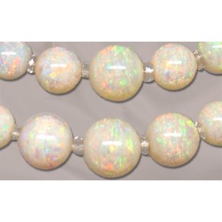 Opal Bead Double Strand Necklace