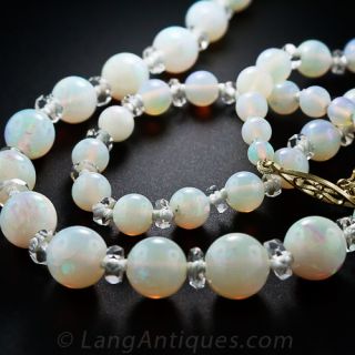 Opal Bead Necklace