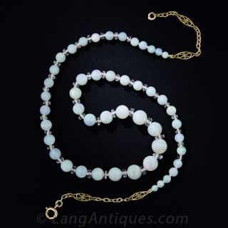 Opal Bead Necklace