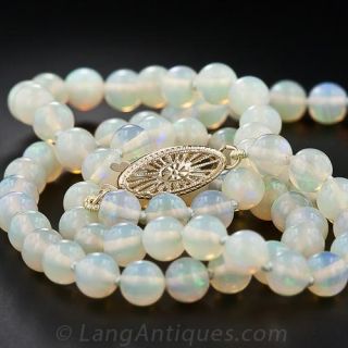 Opal Bead Necklace
