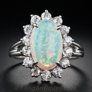 Opal Cluster Ring