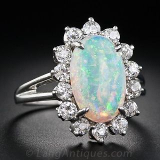 Opal Cluster Ring