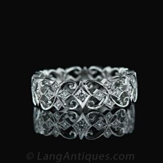 Openwork Diamond Eternity Band