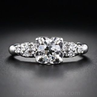 Orange Blossom .55 Carat Vintage Diamond Engagement Ring