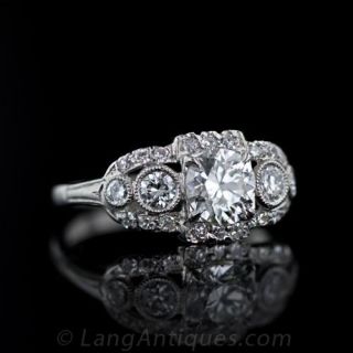 Original .87 Carat Deco Diamond Ring