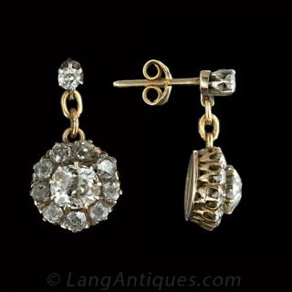 Original Antique Cluster Earrings