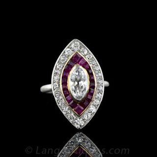 Art Deco Diamond and Ruby Ring
Art Deco Jewelry 