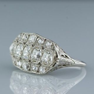 Original Edwardian Diamond Dinner Ring
