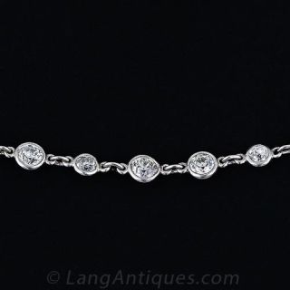 Original Vintage Platinum Diamond Chain